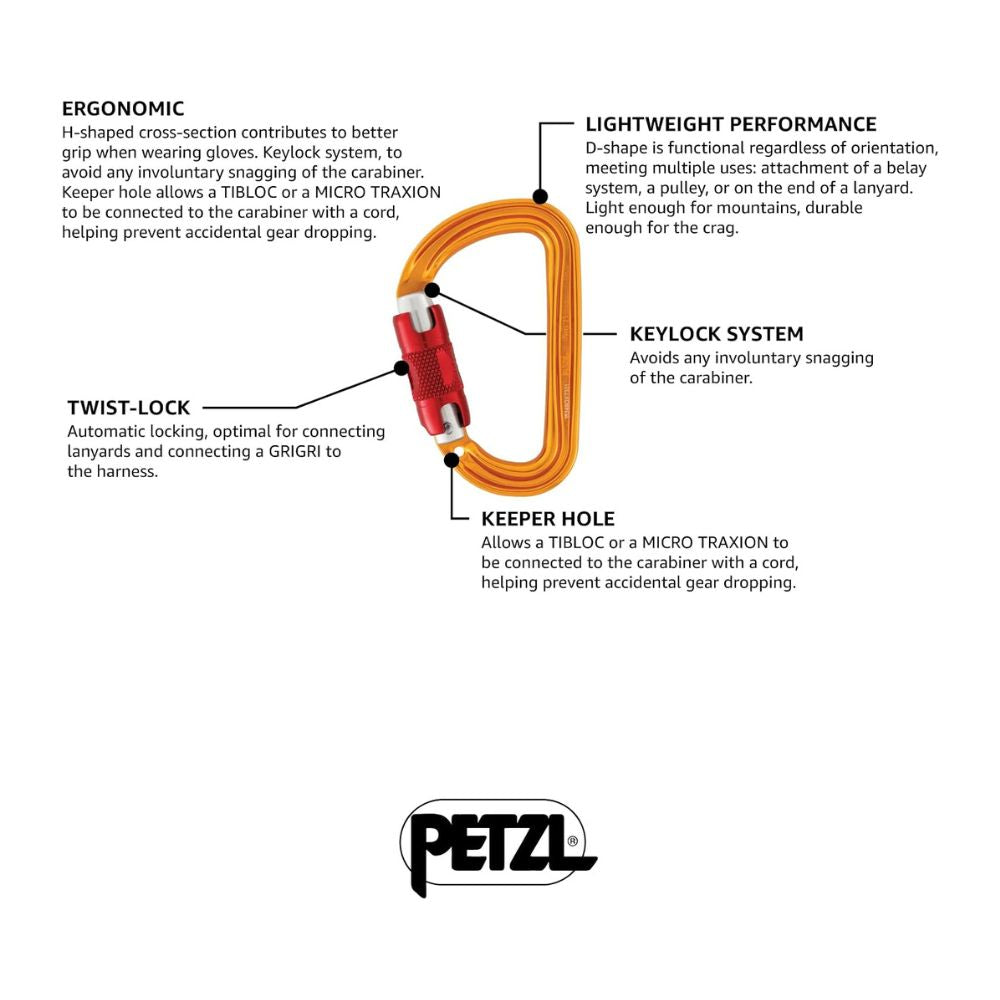 PETZL NEOX Belay Device with Cam-Assisted Blocking, 235g, 8.5-11mm Rope Compatibility