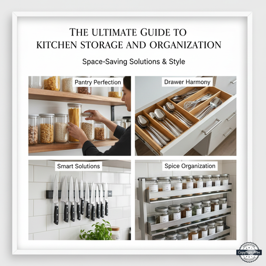 A modern, organized kitchen pantry featuring clear stackable containers, labeled dry goods, and vertical dividers for baking sheets.