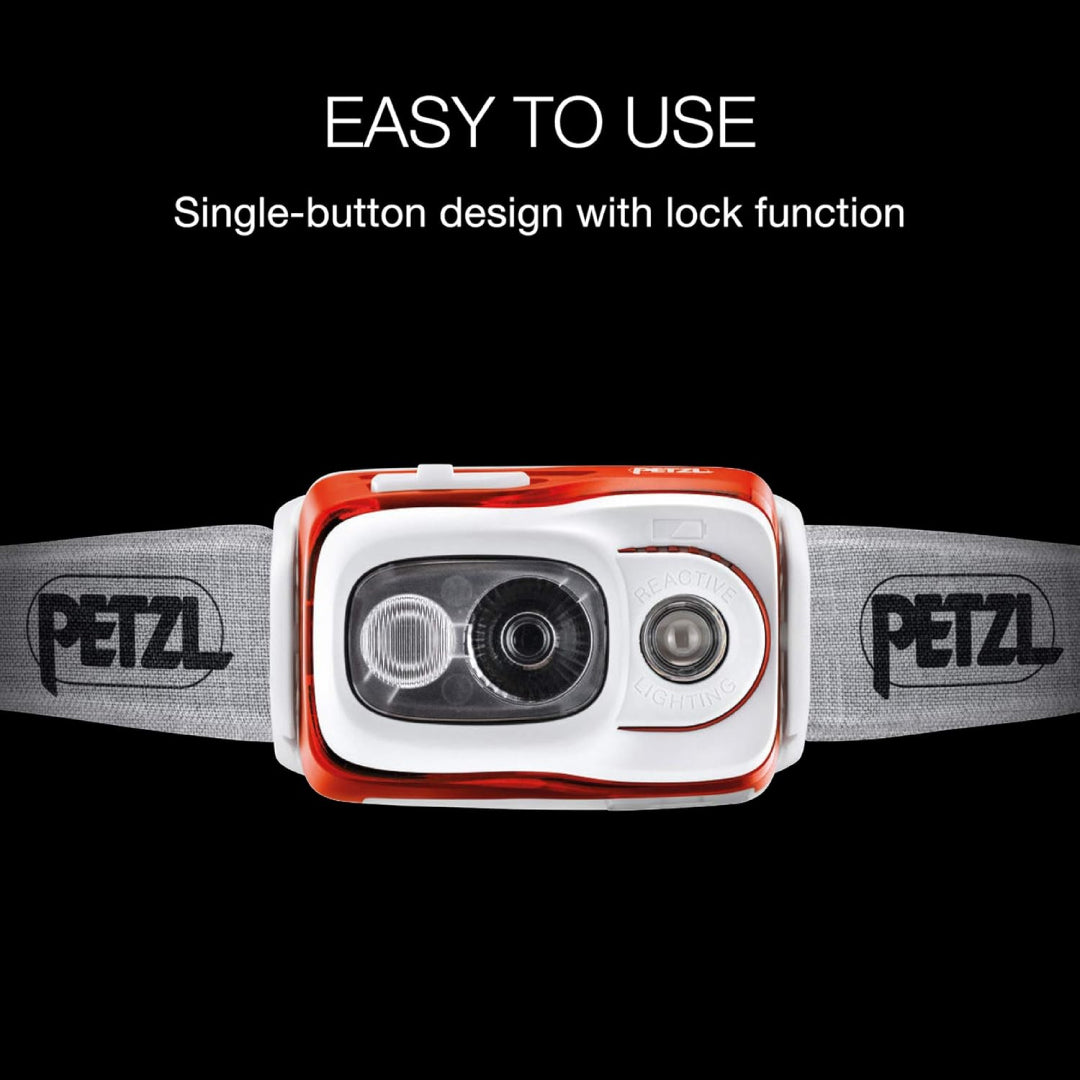 PETZL Swift RL Headlamp – 1100 Lumens, Rechargeable, REACTIVE LIGHTING®