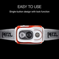 PETZL Swift RL Headlamp – 1100 Lumens, Rechargeable, REACTIVE LIGHTING®