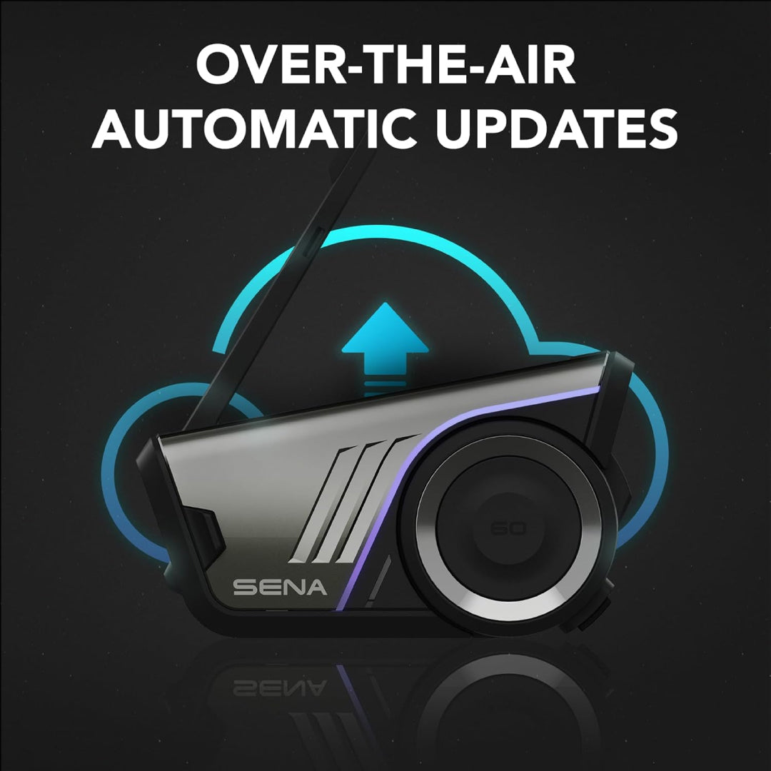 Sena 60S Motorcycle Communication Headset - Bluetooth, Mesh Intercom & Harman Kardon Sound | Dual Pack