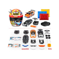 Zuru Metal Machines Speed Heroes Red – Buildable Race Car Toy with 20+ Surprises