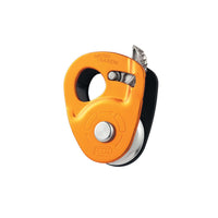 Petzl Micro Traxion Pulley on rope system – yellow